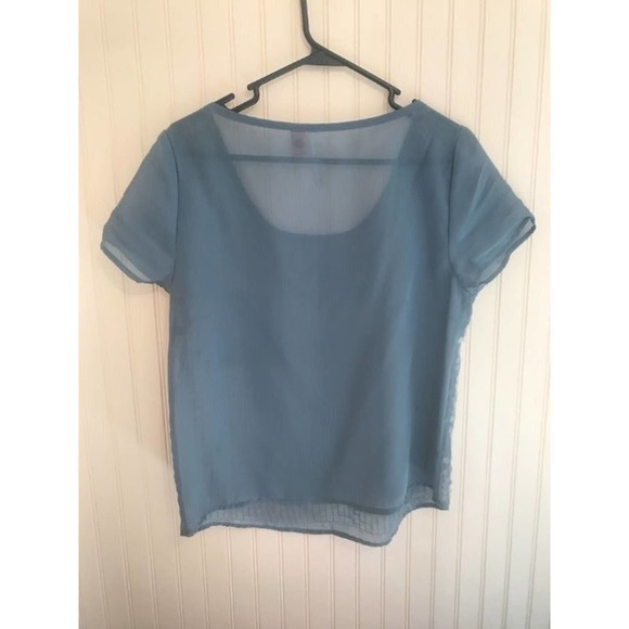 Eyeshadow M Blue Sequin Top - Picture 4 of 4